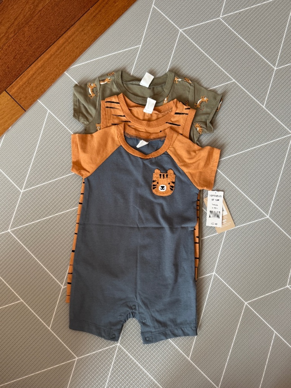 Baby boy set of three rompers from PL Baby